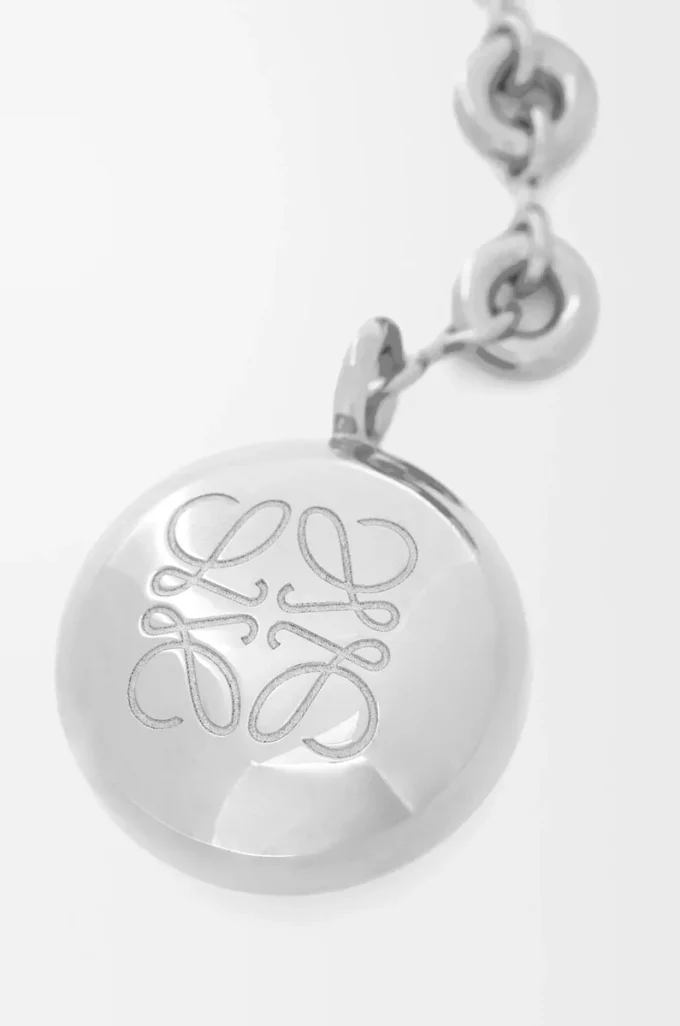 Pebble Schlüsselanhänger Silber