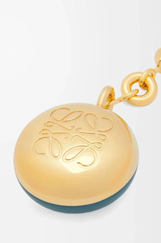 Pebble Schlüsselanhänger Vetiver/Gold
