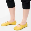 Pebble Soft Ballerina aus Nappalammleder in Dandelion