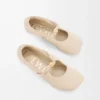 Pebble Soft Ballerina aus Nappalammleder in Dough