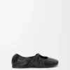 Pebble Soft Ballerina aus Nappalammleder in Schwarz