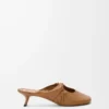 Pebble Soft Pantolette aus Nappalammleder Oak