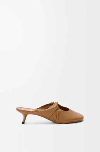 Pebble Soft Pantolette aus Nappalammleder Oak