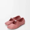 Pebble Weiche Ballerina aus Nappalammleder in Blush