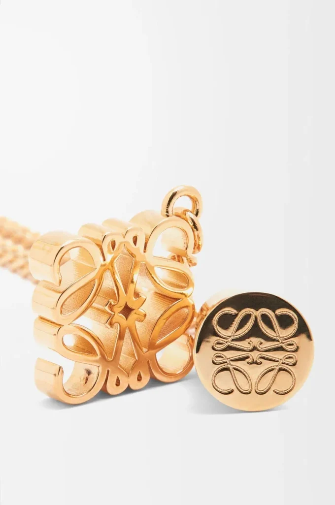 Personalisierbare Halskette aus Metall in Gold