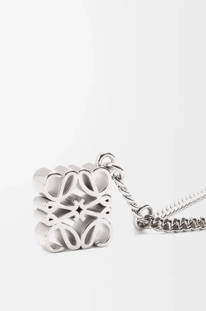 Personalisierbare Halskette aus Metall Palladium