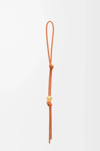 Personalisierungsband aus klassischem Kalbsleder in Maple Orange