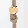 Personalisierungsband aus klassischem Kalbsleder Sand/Gold