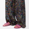 Petal Anagram Pantolette aus weichem Kalbsleder in Fuchsia