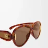 Pilot Mask Sonnenbrille Dark Havana