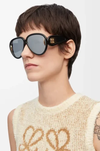 Pilot Mask Sonnenbrille Schwarz