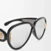 Pilot Mask Sonnenbrille Schwarz