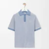 Polo aus Baumwolle Hellblau