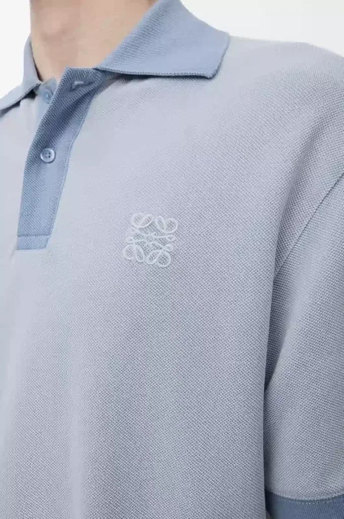 Polo aus Baumwolle Hellblau