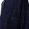 Polo-Pullover aus Wolle Marineblau/Schwarz