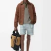 Polohemd aus Baumwolle in Khaki-Grün