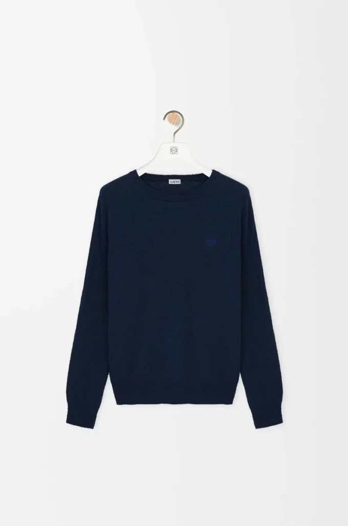 Pullover aus Baumwollmischung in Marineblau