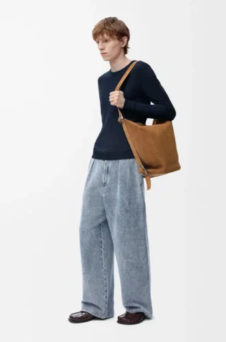 Pullover aus Baumwollmischung in Marineblau