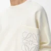 Pullover aus Baumwollmischung Weiß/Hellgrau