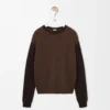 Pullover aus Kaschmir Braun/Dunkelbraun