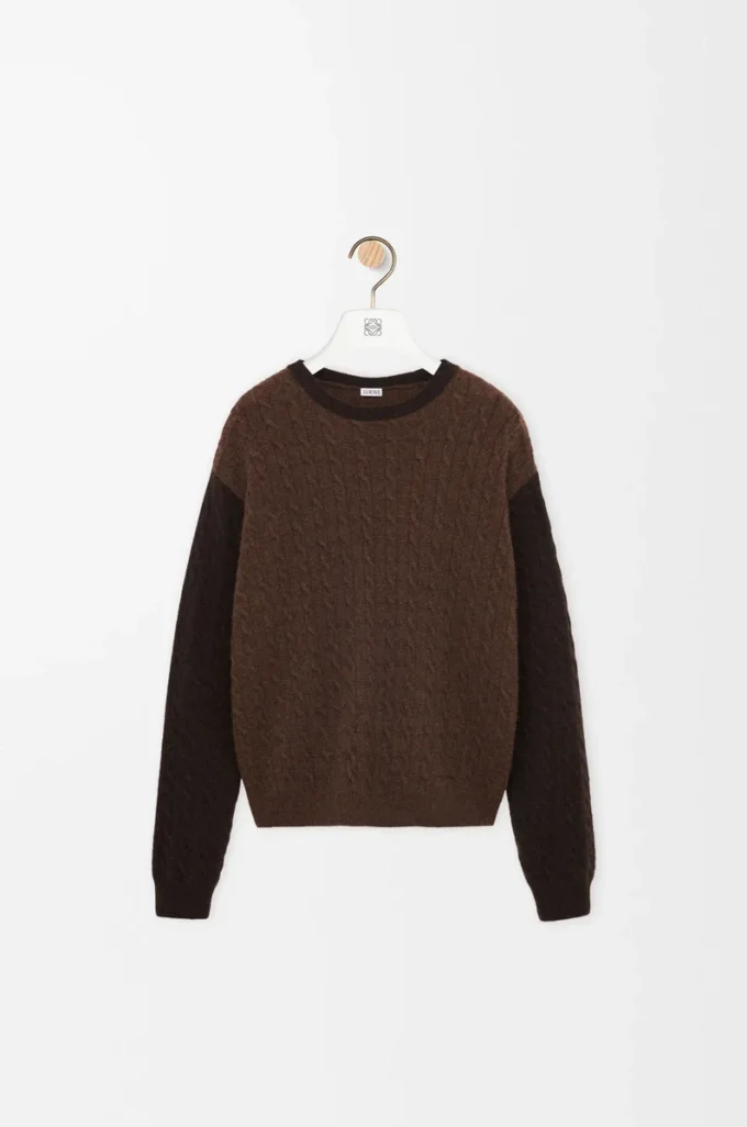 Pullover aus Kaschmir Braun/Dunkelbraun
