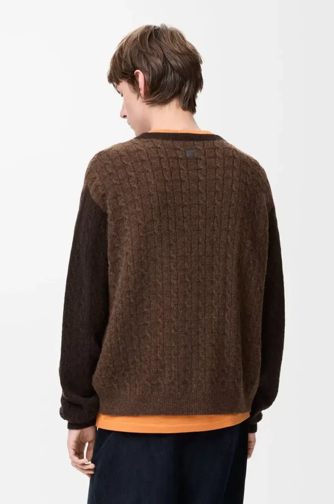 Pullover aus Kaschmir Braun/Dunkelbraun