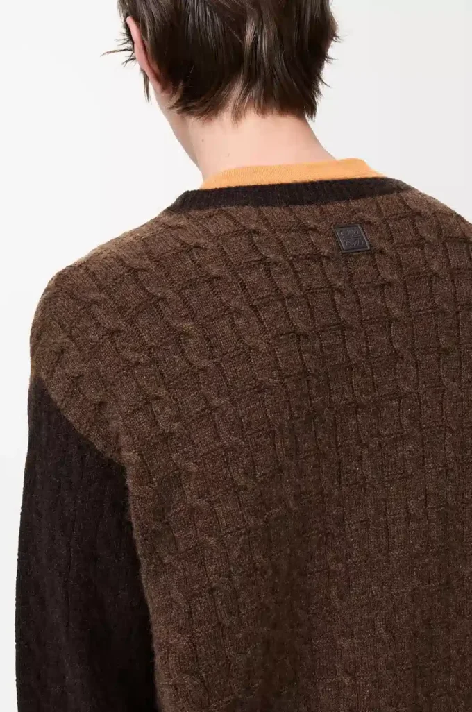 Pullover aus Kaschmir Braun/Dunkelbraun