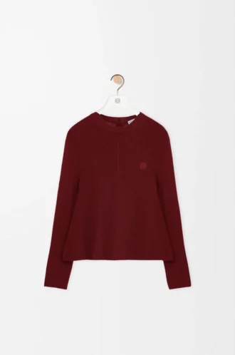 Pullover aus Kaschmir Burgunderrot