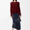 Pullover aus Kaschmir Burgunderrot