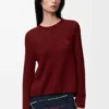 Pullover aus Kaschmir Burgunderrot