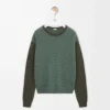Pullover aus Kaschmir Hellgrün/Khakigrün