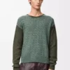 Pullover aus Kaschmir Hellgrün/Khakigrün