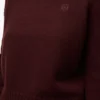Pullover aus Kaschmir in Burgunderrot/Mehrfarbig