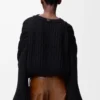 Pullover aus Mohairmischung Schwarz