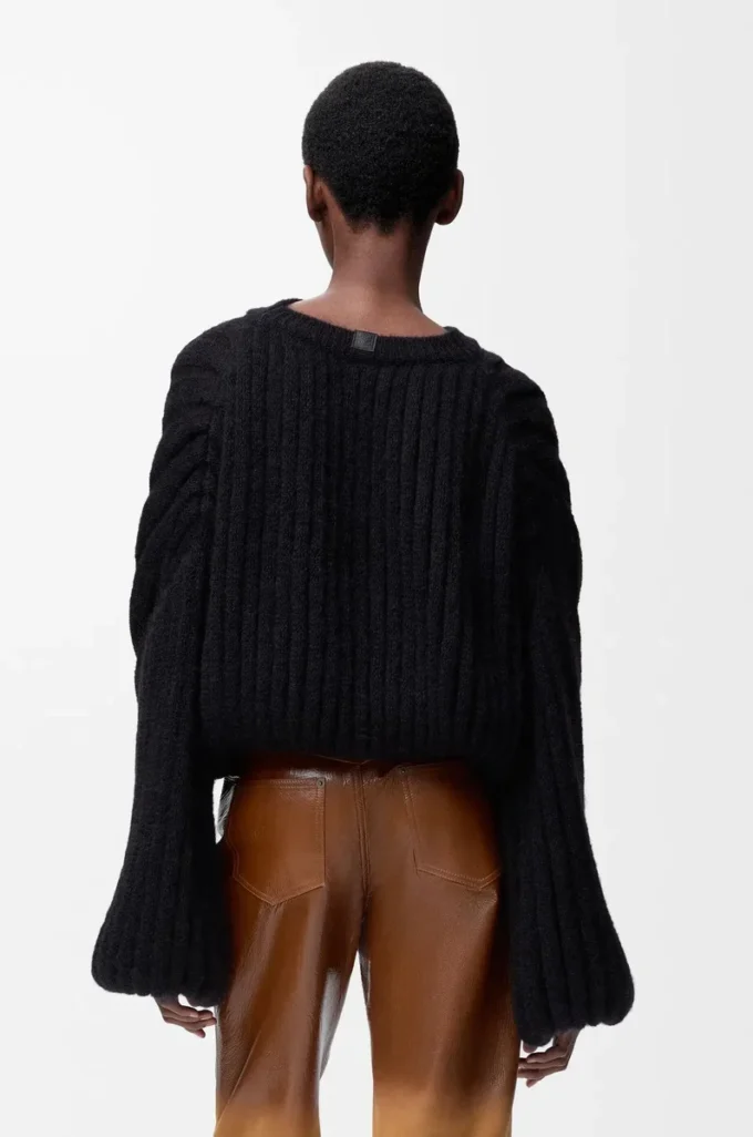 Pullover aus Mohairmischung Schwarz