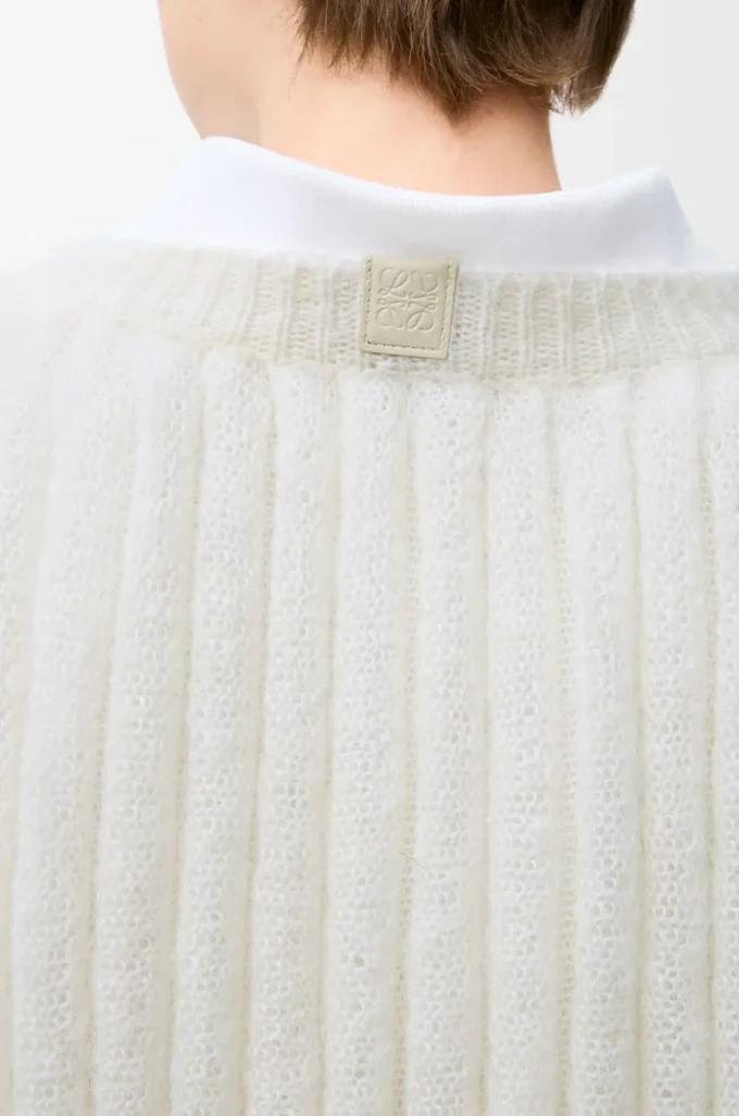 Pullover aus Mohairmischung Weiß
