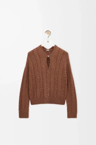 Pullover aus Wolle Braun