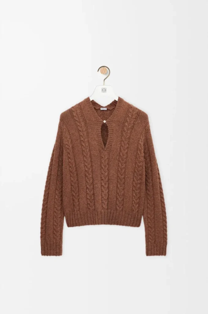 Pullover aus Wolle Braun