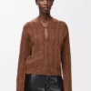 Pullover aus Wolle Braun