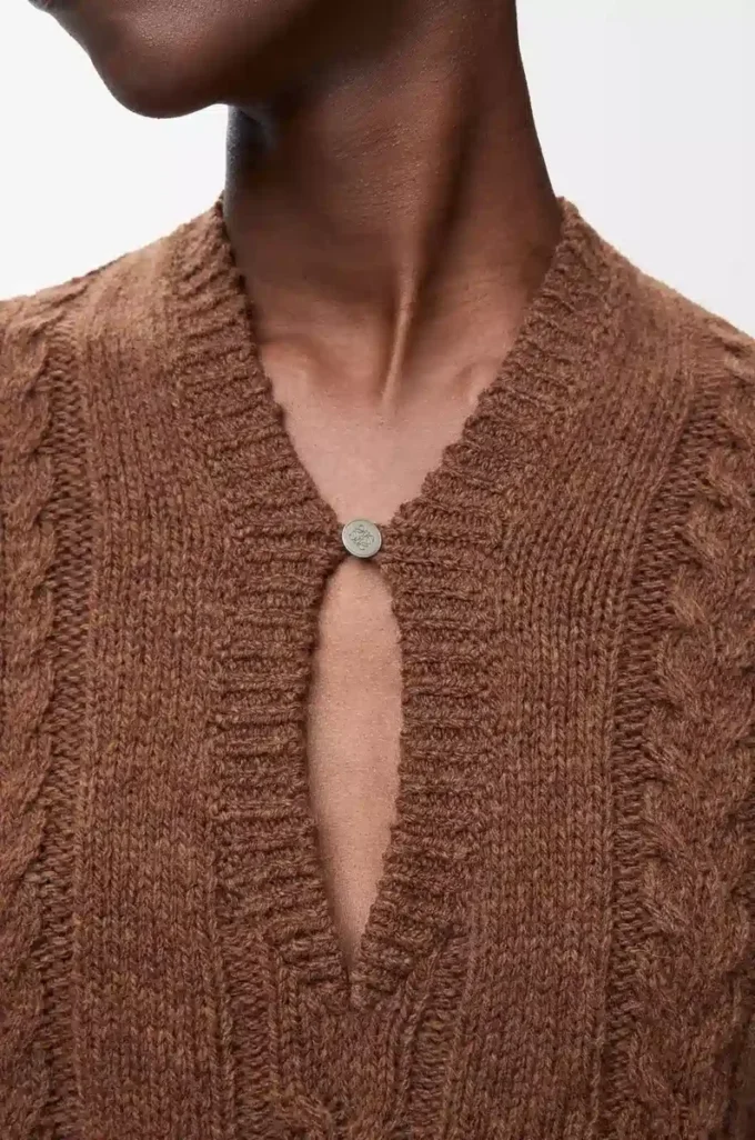 Pullover aus Wolle Braun