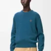 Pullover aus Wolle Dunkelgrün