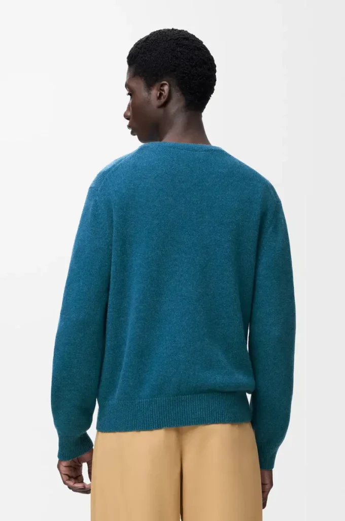 Pullover aus Wolle Dunkelgrün