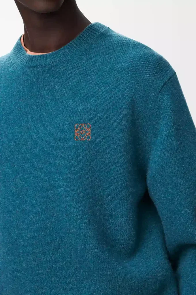Pullover aus Wolle Dunkelgrün