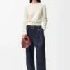 Pullover aus Wolle Ecru
