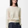 Pullover aus Wolle Ecru