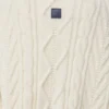 Pullover aus Wolle Ecru/Braun