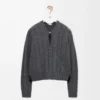 Pullover aus Wolle Grau