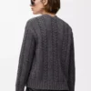 Pullover aus Wolle Grau