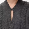 Pullover aus Wolle Grau