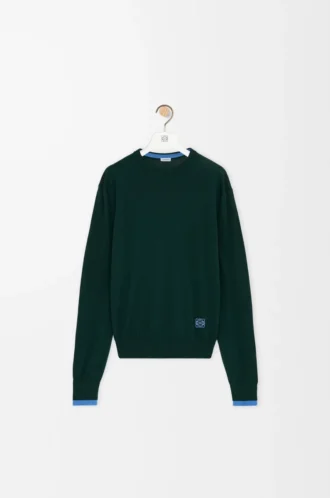 Pullover aus Wolle Grün/Blau